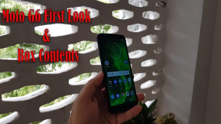 [Video] Moto G6 First Look and Box contents
