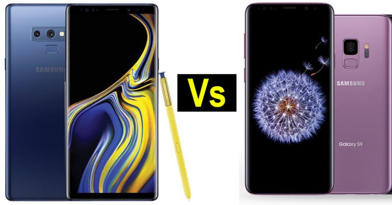 Samsung Galaxy Note 9 vs Samsung Galaxy S9: Comparison
