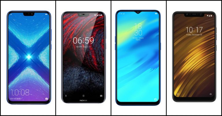 Honor 8X vs Oppo Realme 2 Pro vs Nokia 6.1 Plus vs Xiaomi Poco F1: Comparison