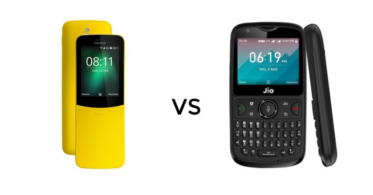 Comparison: Nokia 8110 4G vs JioPhone 2