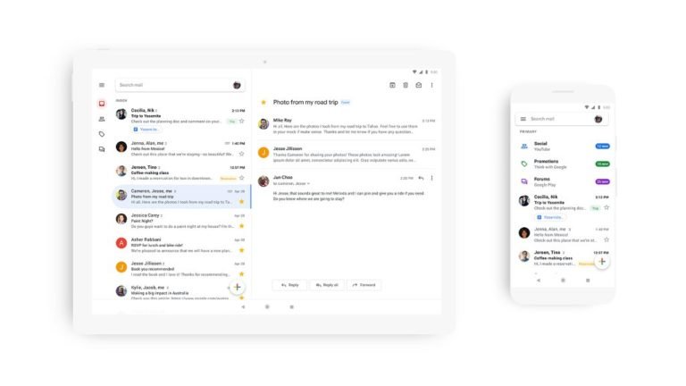 Google’s Gmail mobile app is getting a new Material Design with new features