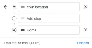 Add stops in your way
