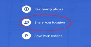 Share your real-time location with friends