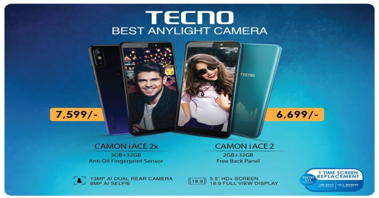 TECNO launches two phones under Rs 8,000: CAMON iACE2 and CAMON iACE2x