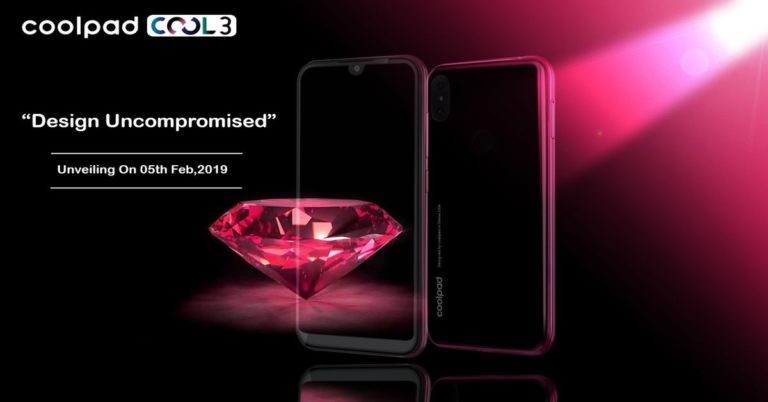 Coolpad to launches Cool 3 with a dew-drop notch display today