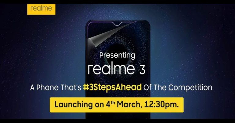 Realme 3 with 4,230mAh battery, MediaTek Helio P70 processor teased on Flipkart ahead of launch