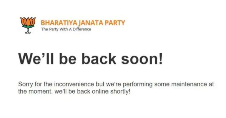 IT Minister Ravi Shankar Prasad admits that the BJP website was hacked