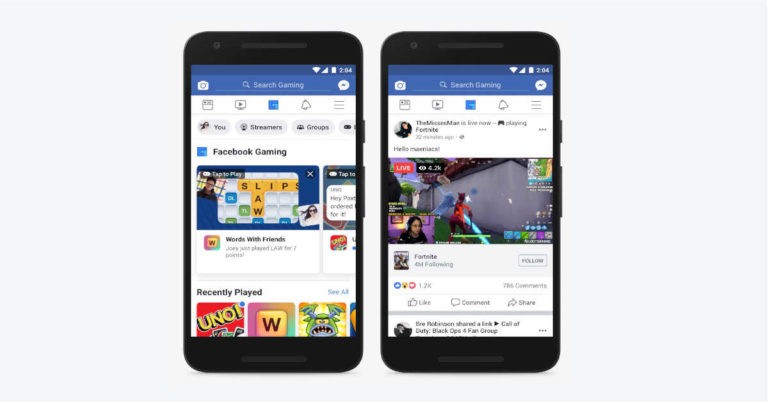 Facebook’s mobile app is getting a dedicated gaming tab