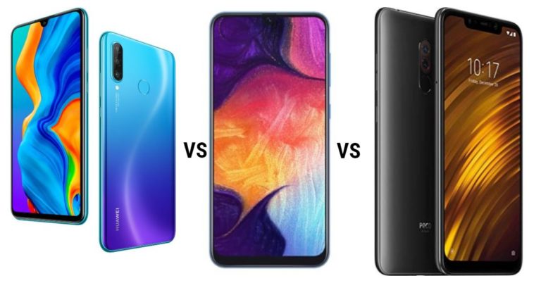 Huawei P30 Lite vs Xiaomi POCO F1 vs Samsung Galaxy A50 (1)