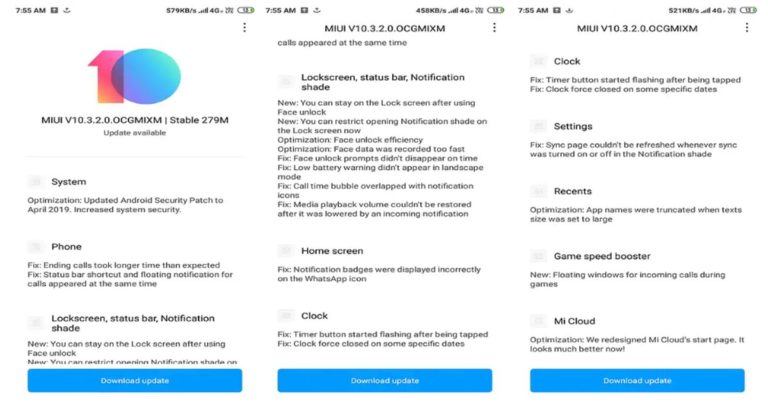 MIUI update