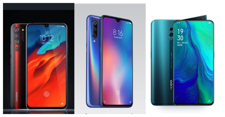 z6 pro vs mi 9 vs reno 10x