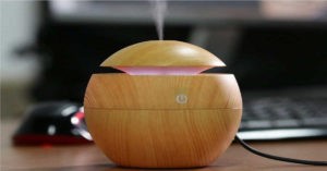 Exseson portable mini wood finish humidifier