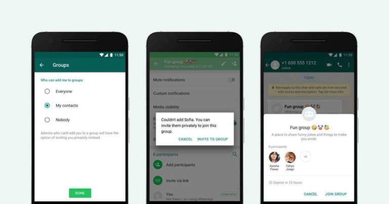 WhatsApp now lets you decide who can add you to Groups