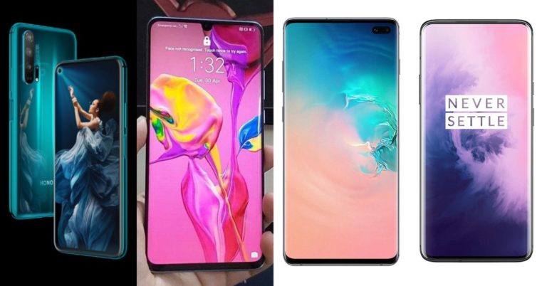 Compare_ Honor 20 Pro and Huawei P30 Pro and Samsung Galaxy S10+ and OnePlus 7 Pro (1)