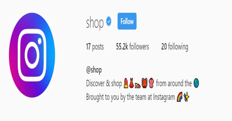instagram shop