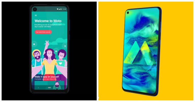 Motorola One Vision and Samsung Galaxy M40