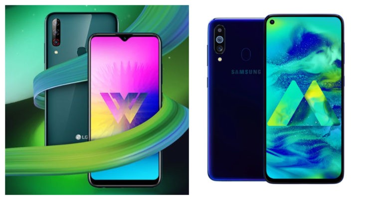 LG W30 Pro and the Samsung Galaxy M40.