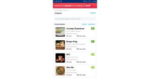Order food online