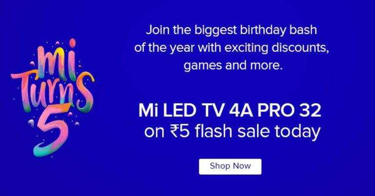 Mi Turns 5 sale