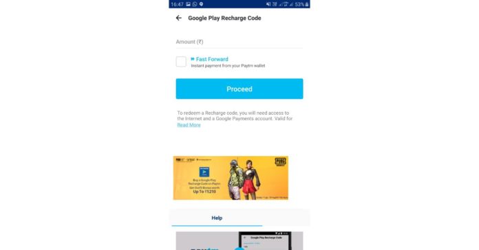 Add money to Google Play