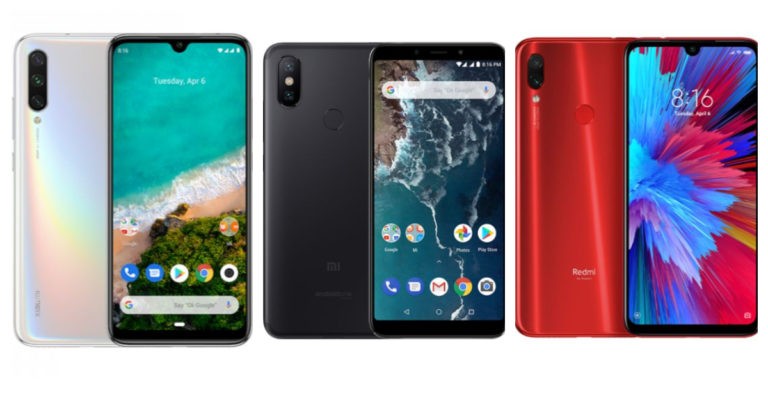 Compare: Xiaomi Mi A3, Mi A2 and Redmi Note 7