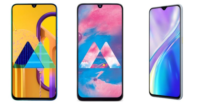 Samsung Galaxy M30s, Galaxy M30 and Realme XT comparison