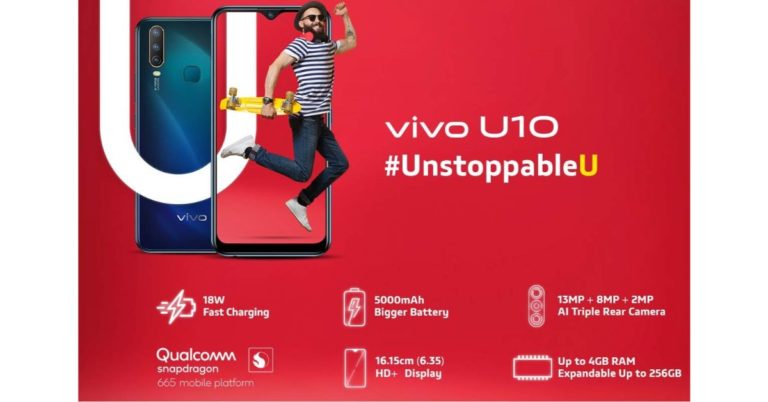 Vivo U10 to launch with 5,000mAh battery in India today: How to watch the Livestream