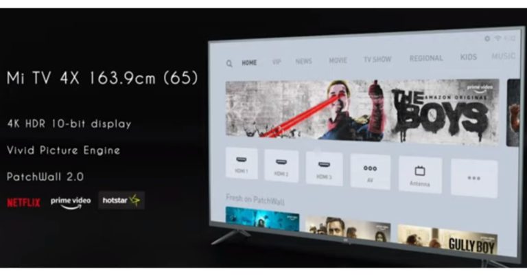 Xiaomi launched Mi TV 4 with up to 65-inch display in India