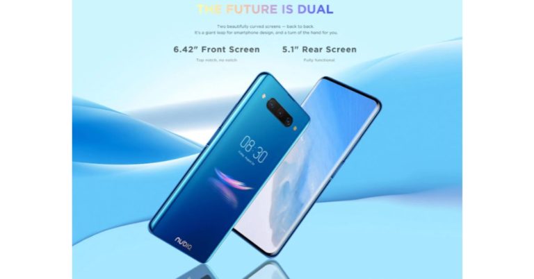 Nubia Z20 with dual-screens to launches on October 14