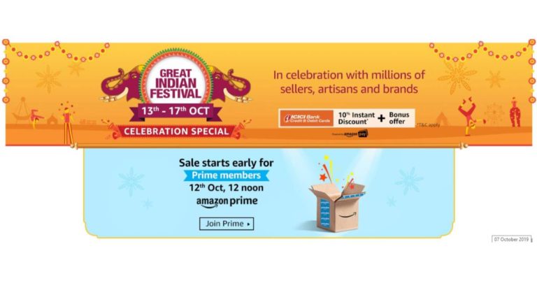 Amazon Great India Festival Celebration Sale