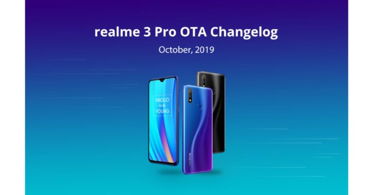 Realme started rolling out OTA for Realme 3 Pro