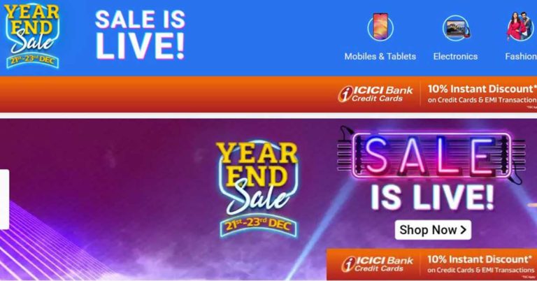 Flipkart year end sale