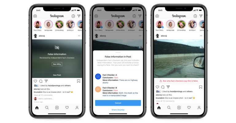Now Instagram will fact check stories, photos and videos to reduce sharing of misinformation on its platform