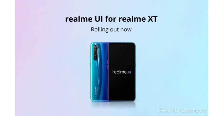Realme XT starts receiving Realme UI based on Android 10