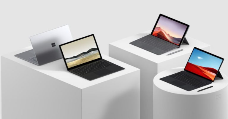 Microsoft Surface Pro 7, Surface Laptop 3, and Surface Pro X gest listed on Microsoft India website