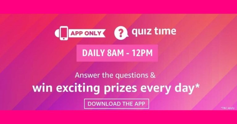 The e-commerce website Amazon is back with another daily quiz on its platform. The e-retailer conducts Amazon quiz sessions every day for its customers. The customers from different parts of the country can win exciting prizes and today’s quiz will let you win AmazonBasics Smart LED TV by answering all the questions correctly.