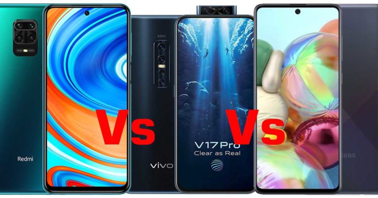 Redmi-Note-9-Pro-MAX-Vs-Samsung-Galaxy-A71-Vs-Vivo-V17-Pro