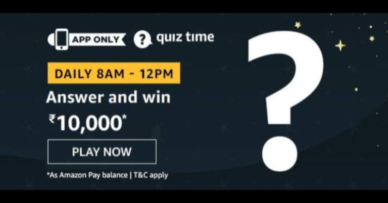 March 6 Amazon Quiz: Today you can win Rs 10,000 Amazon Pay Balance