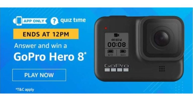 July 24 Amazon Quiz: Participate and win GoPro Hero 8