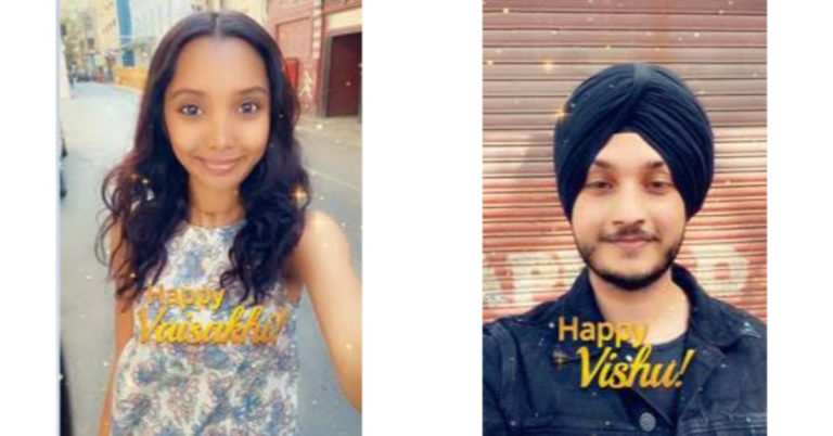Snapchat introduced dedicated filters to mark the beginning of spring and the harvest season in India 