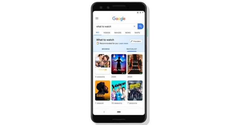 Google added the Watchlist tab in search option also recommending TV shows and movies along with new Android TV features