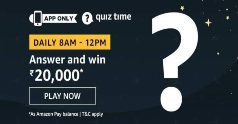 March 27 Amazon Quiz- Answer these five questions and win Amazon Pay Balance Worth Rs 20,000