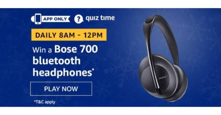 July 17 Amazon Quiz: Answer these five questions and you could win Bose 700 Bluetooth Headphones