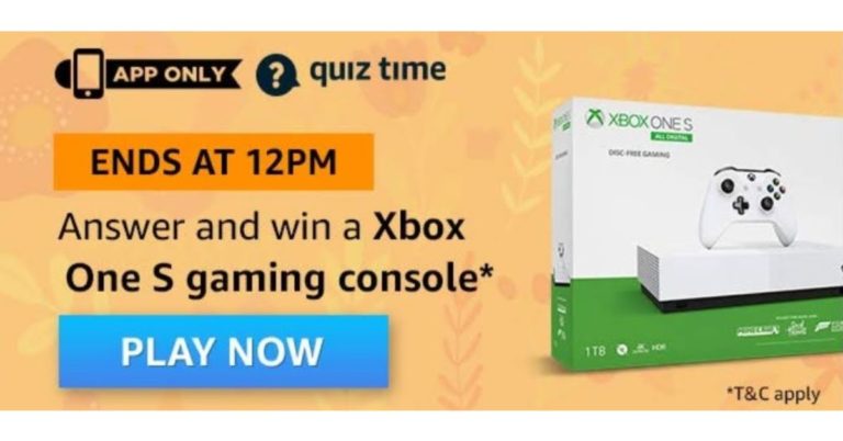 June 20 Amazon Quiz: Answer all the questions to win Xbox One S Gaming Console 