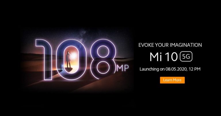 Xiaomi announced the official launch date for Mi 10, to be unveiled on May 8 in India