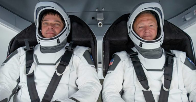 NASA’s SpaceX the Demo-2 flight crew reaches Kennedy Space Center
