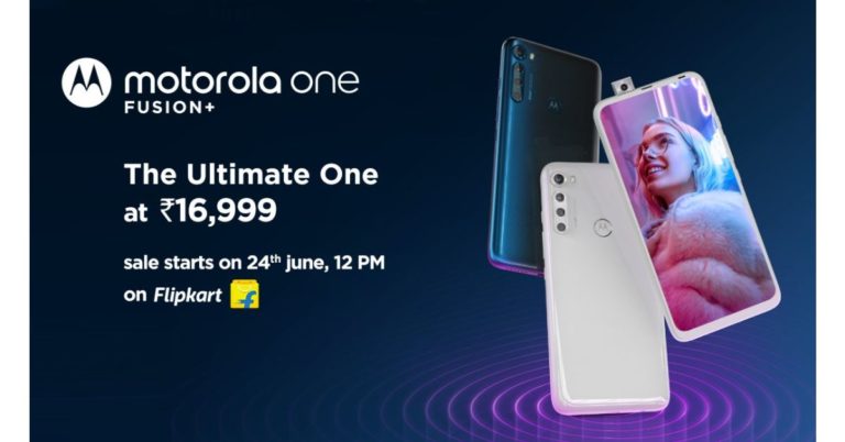 Motorola One Fusion+ with 16-megapixel pop-up selfie camera launched in India: Tech specifications and pricing details