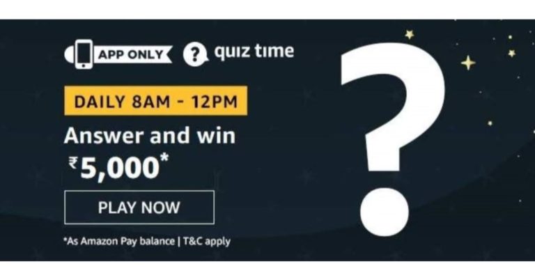 January 25 Amazon Quiz: Answer five easy questions to win 5,000 Amazon Pay Balance 
