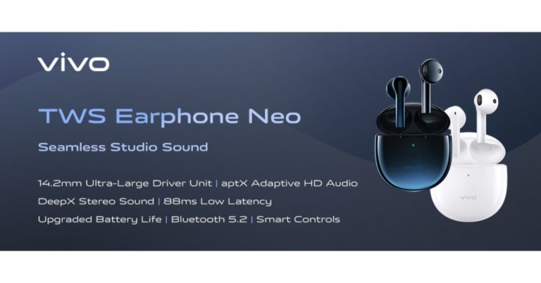 Vivo TWS Neo True Wireless Earphones with Bluetooth 5.2 launched in India