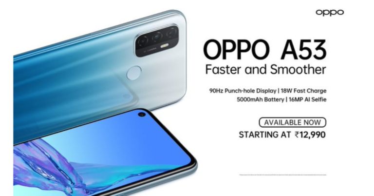 Oppo A53 with Qualcomm Snapdragon 460 processor launched in India